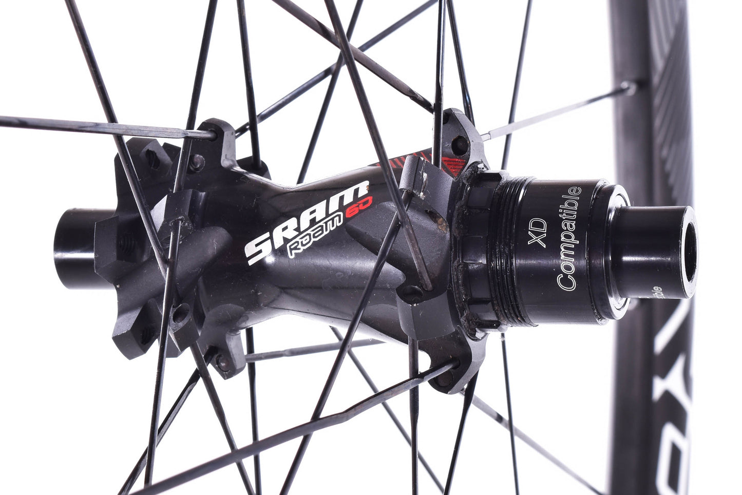 USED SRAM Roam 60 27.5/650B Carbon Wheelset XD 6 bolt Disc 12x142 15x100 Thru Axle non-boost MTB/Gravel