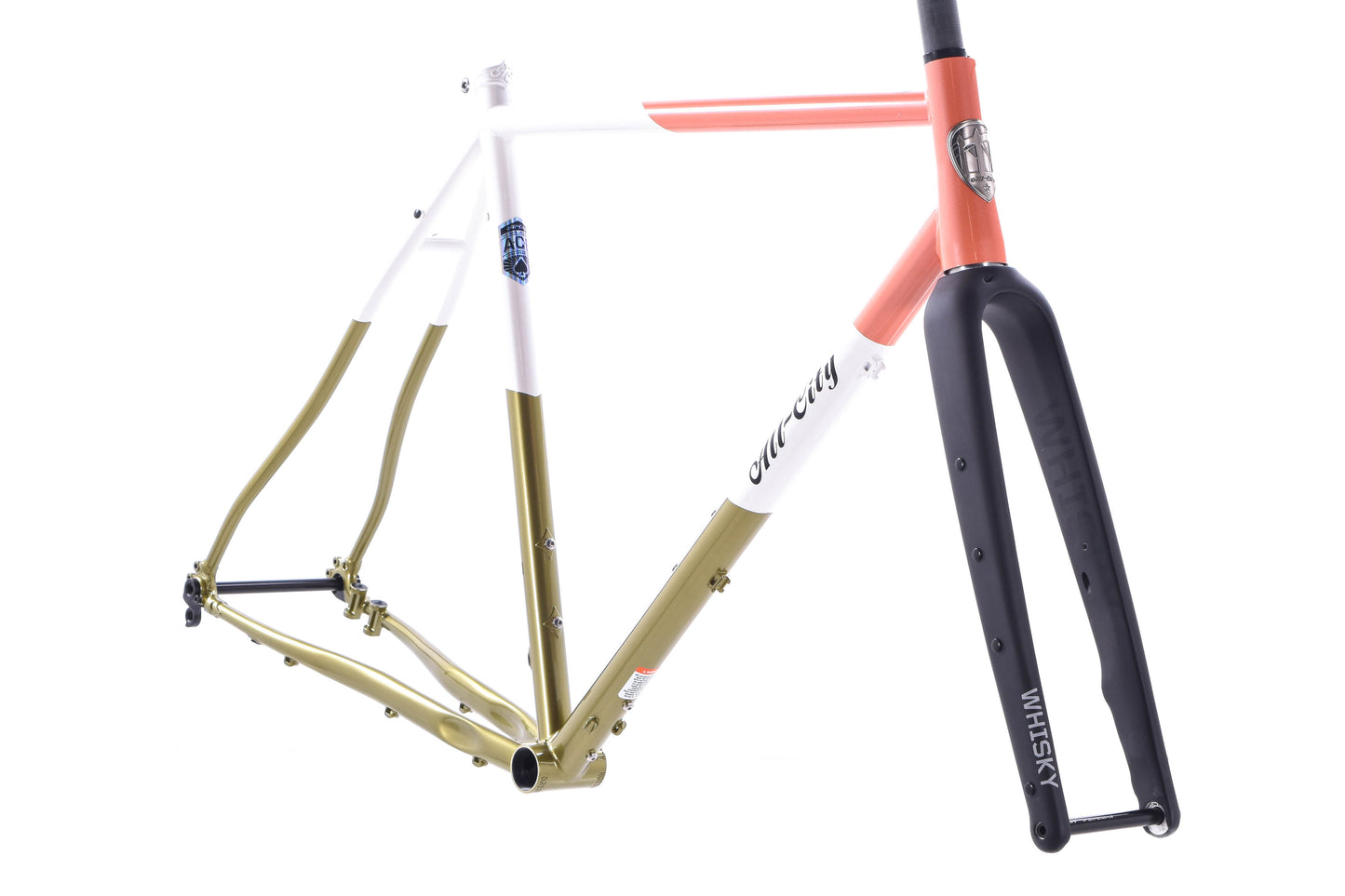 NEW All-City Cosmic Stallion Frameset - 650b/700c, Steel, Coral Moss, 61cm, Frame + Whisky CXLR Fork