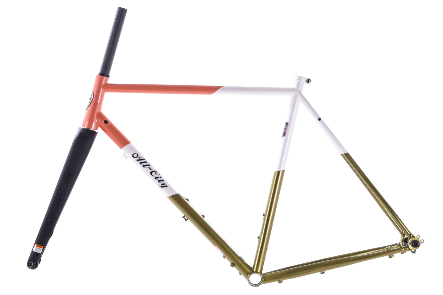 NEW All-City Cosmic Stallion Frameset - 650b/700c, Steel, Coral Moss, 61cm, Frame + Whisky CXLR Fork