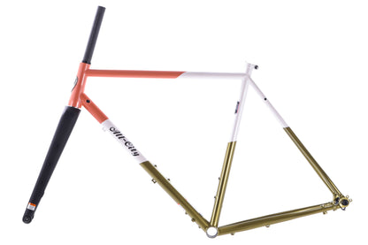 NEW All-City Cosmic Stallion Frameset - 650b/700c, Steel, Coral Moss, 61cm, Frame + Whisky CXLR Fork