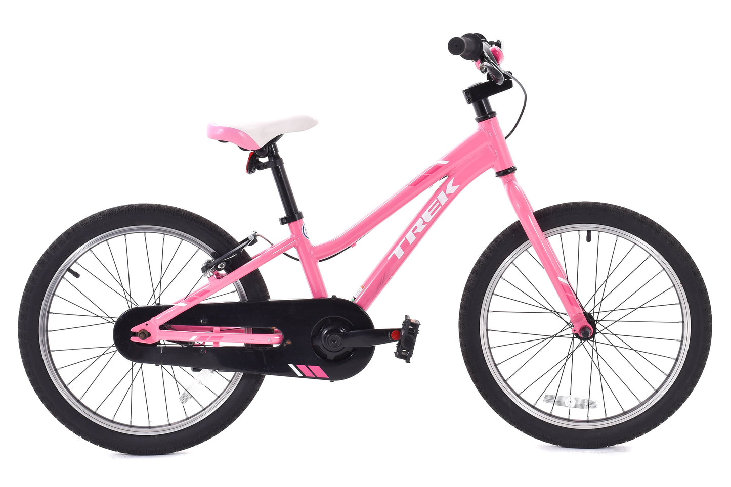 USED Trek Precaliber 20" Alloy Single Speed Kids Bike Pink White