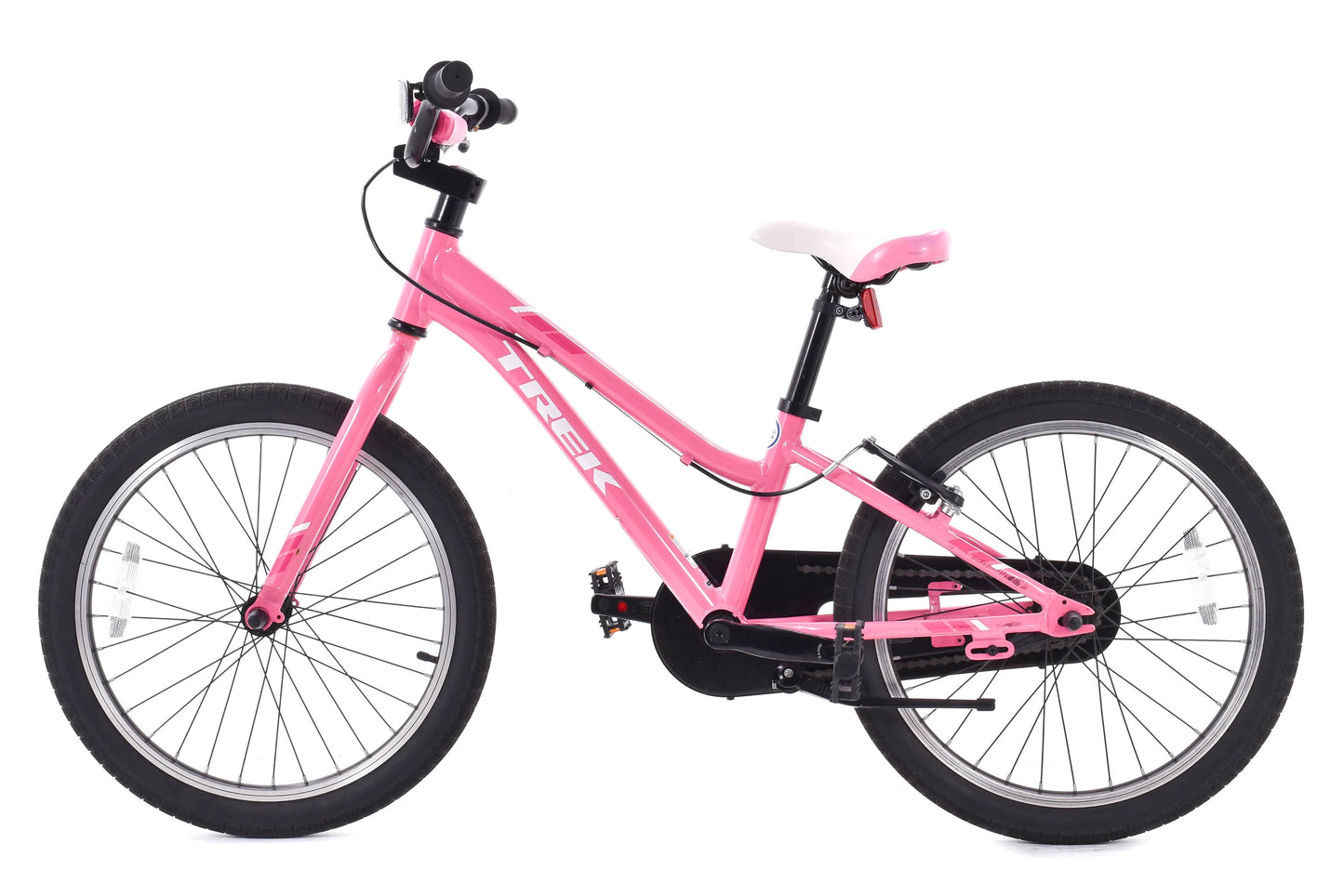 USED Trek Precaliber 20" Alloy Single Speed Kids Bike Pink White