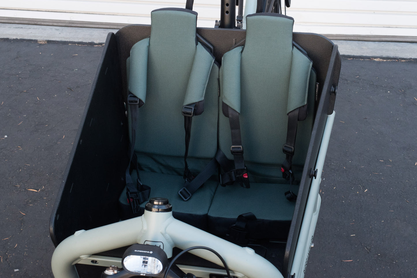 NEW* Riese & Muller Load4 60 touring HS Front Loader e-Cargo Bike, Tundra Grey Matt, Two Child Seats with Cover - Floor Model