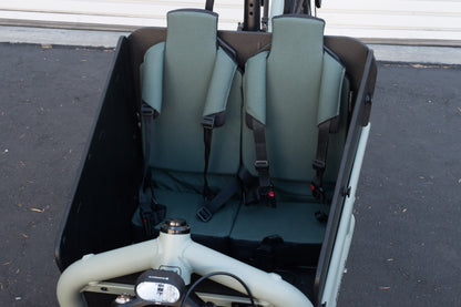 NEW* Riese & Muller Load4 60 touring HS Front Loader e-Cargo Bike, Tundra Grey Matt, Two Child Seats with Cover - Floor Model