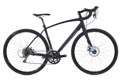 USED 2015 Specialized Diverge A1 56cm Aluminum Disc Road Bike w/ Carbon Fork Shimano Claris 2x8 speed Black