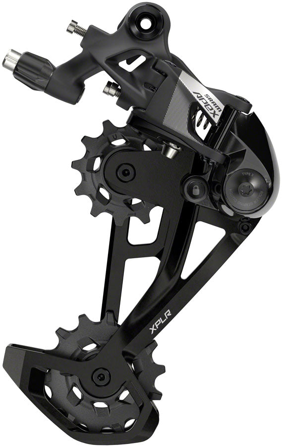 NEW SRAM Apex XPLR Rear Derailleur - 12-Speed, Medium Cage, 44t Max, Black, D1 - Around the Cycle