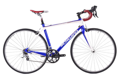 USED Schwinn Paramount 7 Series Medium Carbon Road Bike Shimano 105 2x10 speed Blue/White