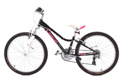 USED Trek MT220 24" Kid's Hardtail Mountain Bike Black 3x7 Speed
