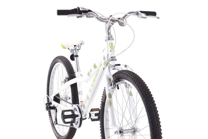 USED Trek MT200 24" Kid's Hardtail Mountain Bike White Green 1x7 Speed