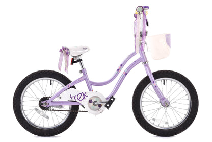USED Trek Mystic 16" Kids Cruiser Bike Purple Single Speed Coaster Brake