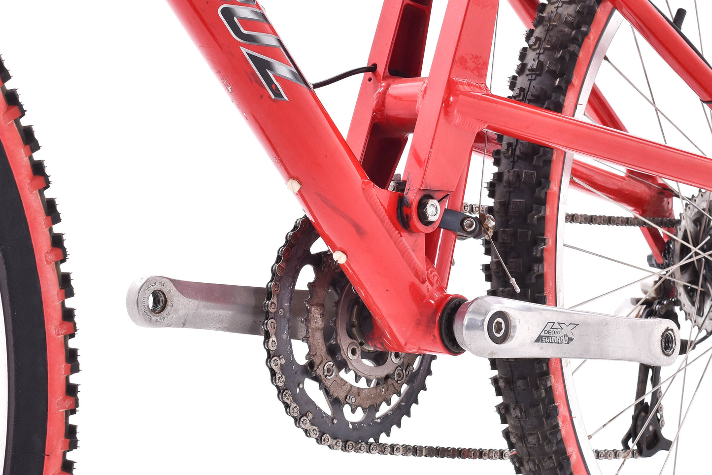 USED Vintage Santa Cruz Heckler Alloy Mountain Bike 18" Deore XT/LX SRAM Level Full Suspension