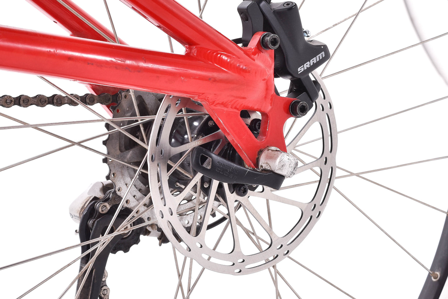 USED Vintage Santa Cruz Heckler Alloy Mountain Bike 18" Deore XT/LX SRAM Level Full Suspension
