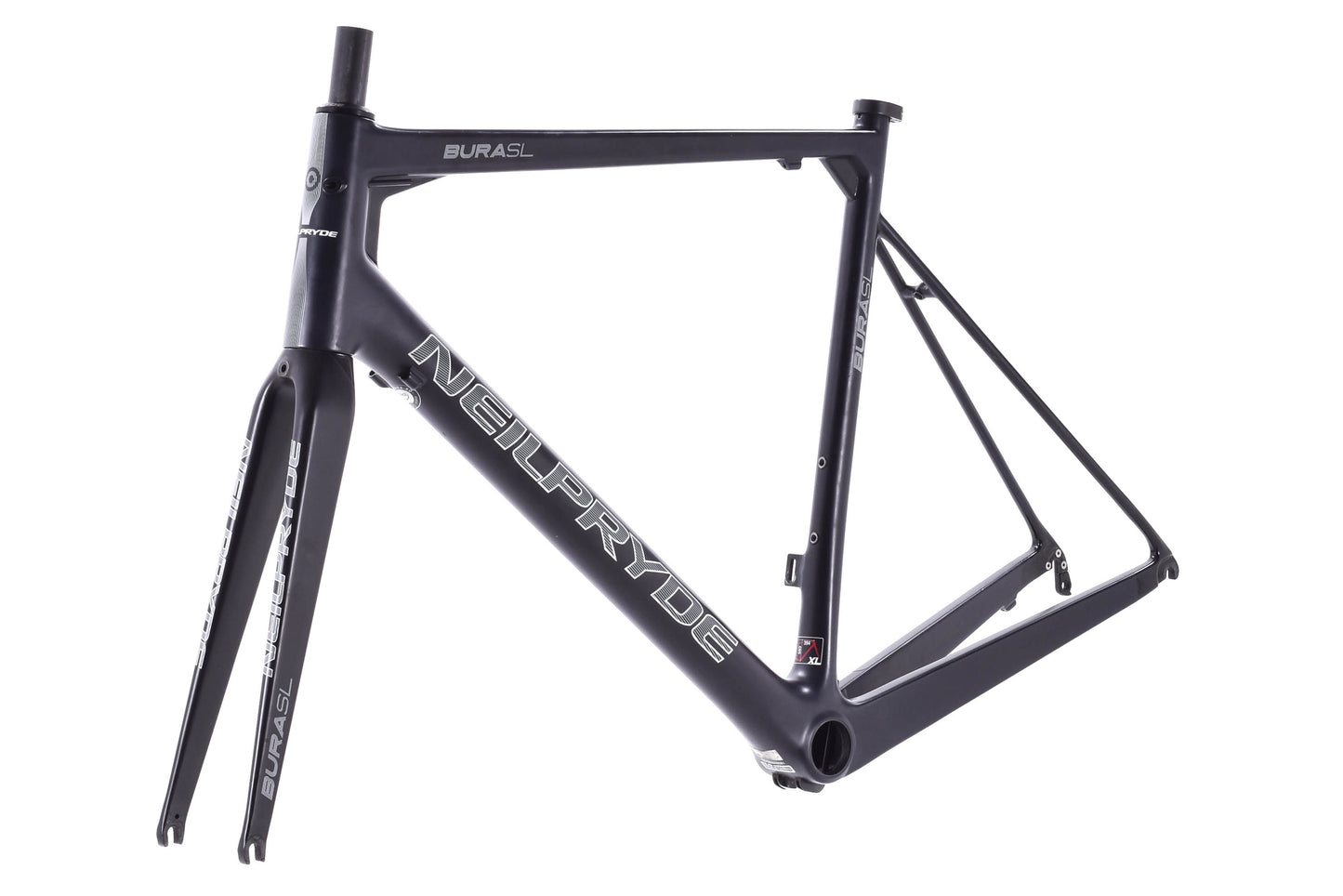 USED NeilPryde Bura SL Carbon Road Bike Frame XL Rim Brake Quick Release Black Predecessor to Chapter 2