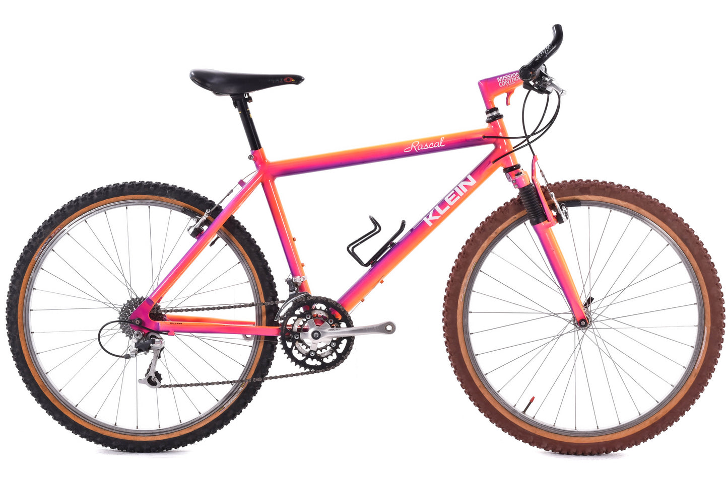 USED Vintage 1993 Klein Rascal Medium Aluminum Hardtail Mountain Bike Shimano XT 3x8 speed 26" Orange/Purple Fade USA - AS IS