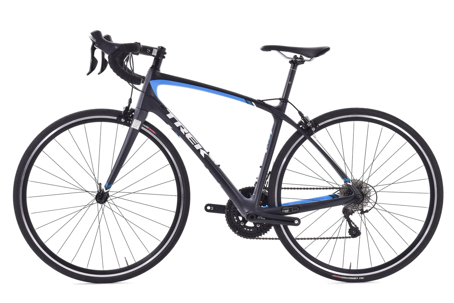 USED 2017 Trek Silque S 5 Carbon Road Bike 52cm Shimano 105 2x11 Speed Black/White/Blue