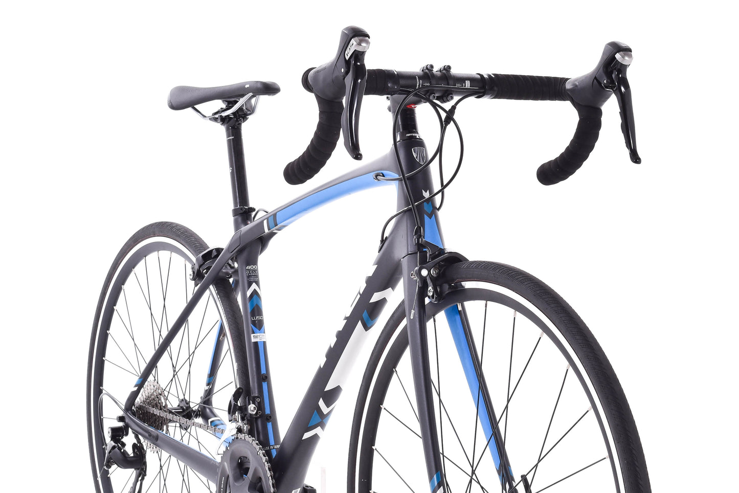 USED 2017 Trek Silque S 5 Carbon Road Bike 52cm Shimano 105 2x11 Speed Black/White/Blue