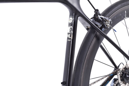 USED 2017 Giant TCR Advanced SL Road Bike M/L Shimano Ultegra w/ Carbon Wheels Rim Brake Black/Blue