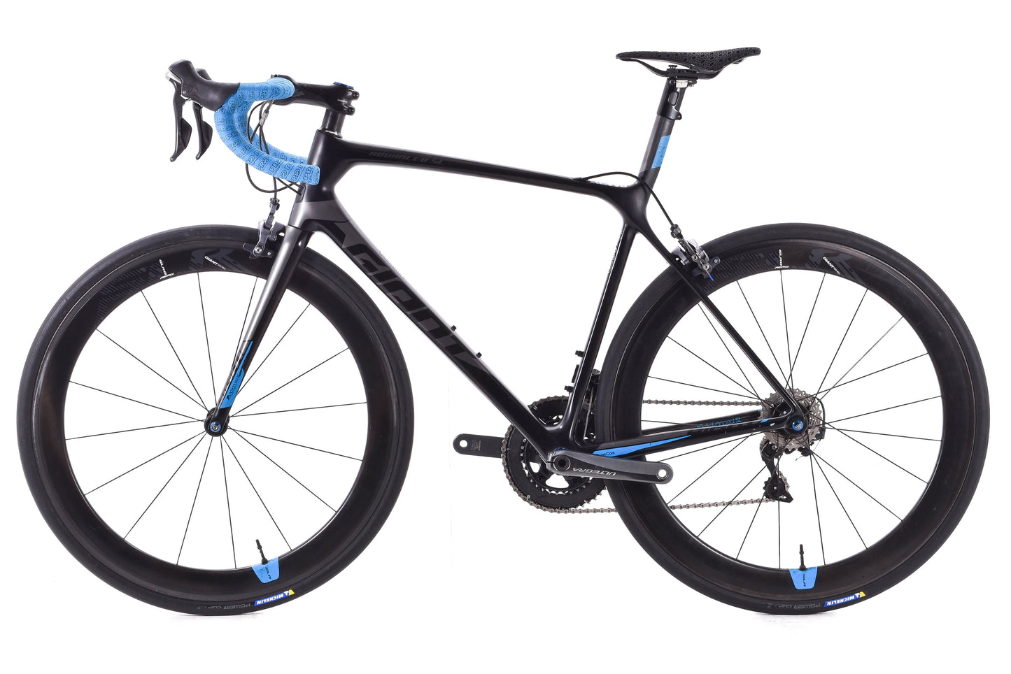 USED 2017 Giant TCR Advanced SL Road Bike M/L Shimano Ultegra w/ Carbon Wheels Rim Brake Black/Blue