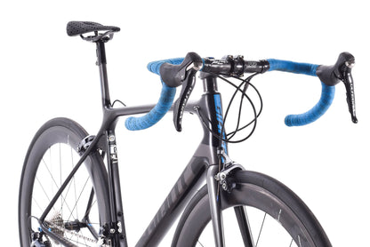 USED 2017 Giant TCR Advanced SL Road Bike M/L Shimano Ultegra w/ Carbon Wheels Rim Brake Black/Blue