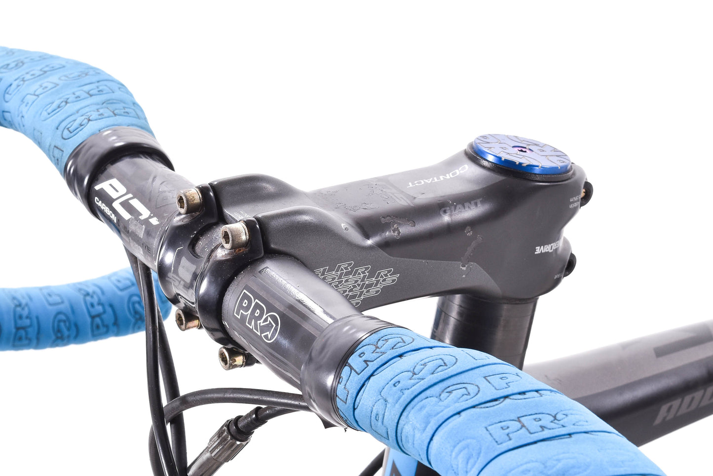USED 2017 Giant TCR Advanced SL Road Bike M/L Shimano Ultegra w/ Carbon Wheels Rim Brake Black/Blue