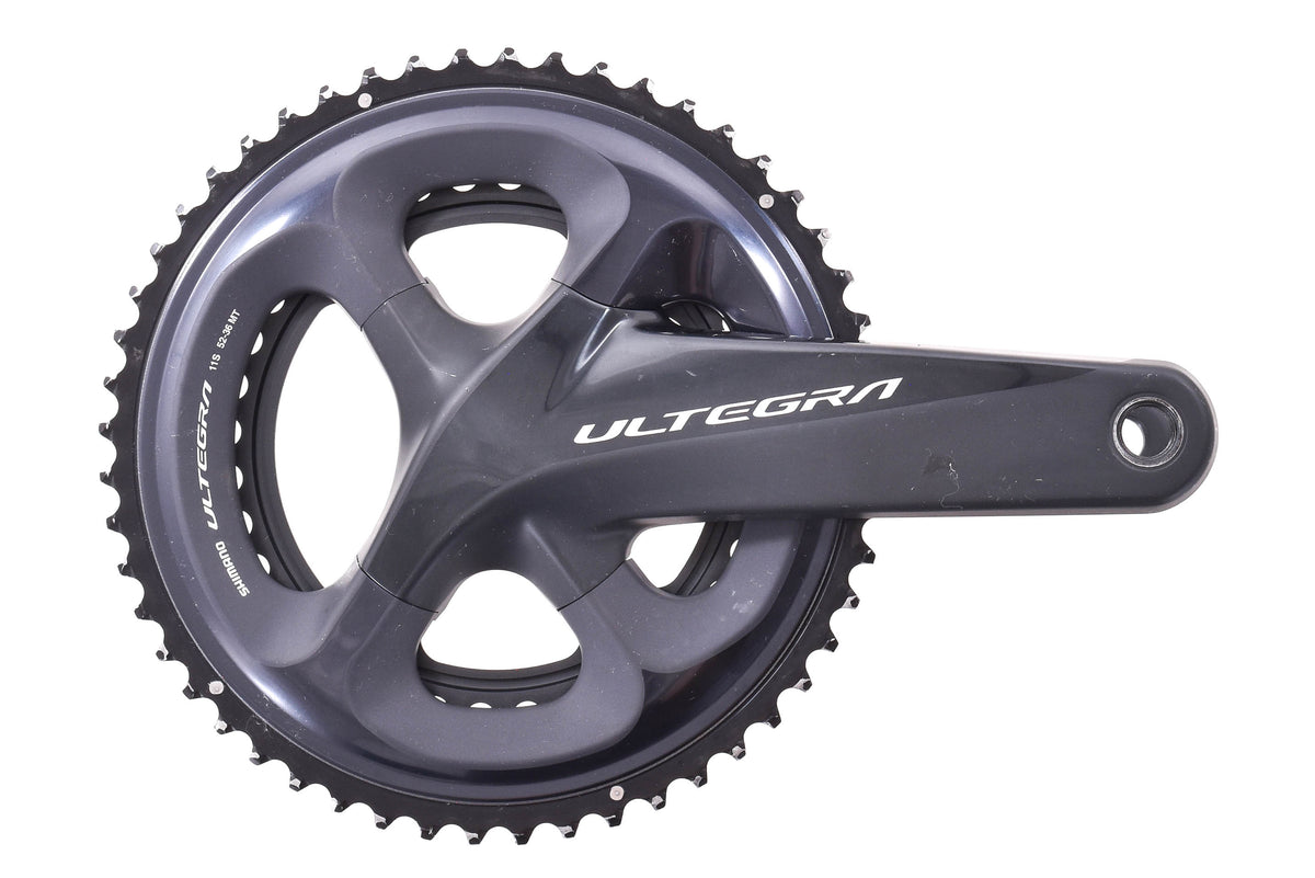 USED Shimano Ultegra FC-R8000 172.5mm 52/36T Crankset w/ 4iiii PRECISI