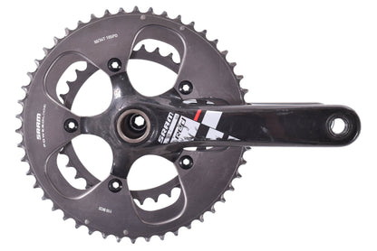 USED SRAM Red 10 Speed Carbon Compact Crankset GXP 110BCD 172.5mm 50/34T