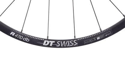 USED DT Swiss R470 db 700C Alloy Wheelset 12mm TA CL Disc