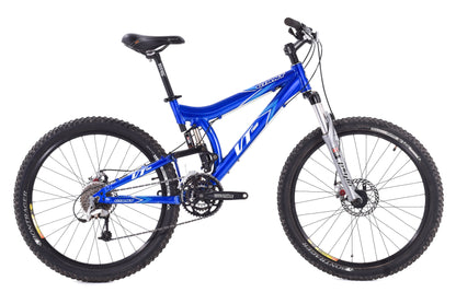 USED Giant VT Two Full Suspension Mountain Bike Size 16.5" w/ 26" Wheels Blue