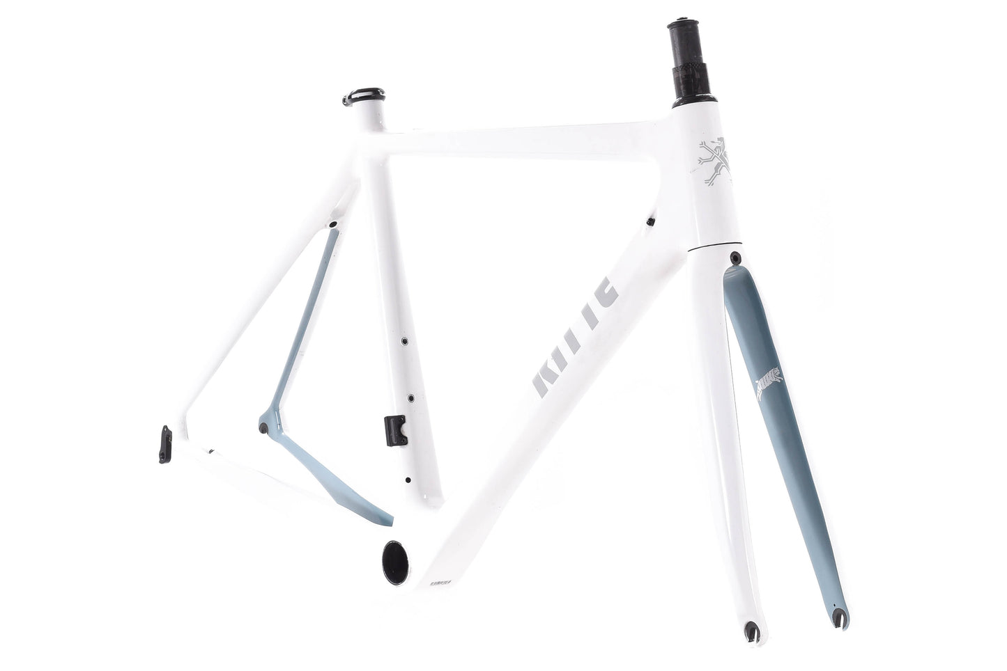 USED 2020 Ritte Ace Carbon Road Bike Frameset 54cm/Medium Rim Brake White/Blue