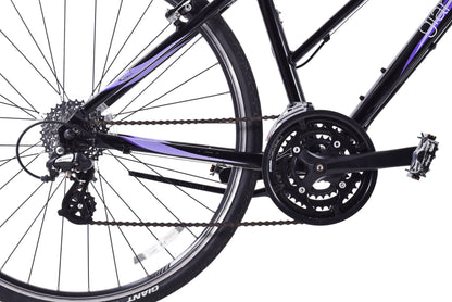 USED Giant Liv Escape Hybrid Bike Small Black/Purple 3x8 speed