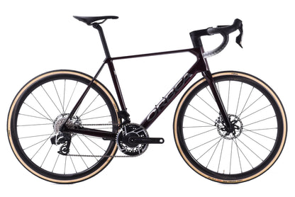 NEW 2024 Orbea Orca M11eLTD Power 53cm SRAM Red AXS E1 Carbon Road Bike Wine Red Titanium Gloss - CUSTOM BUILD