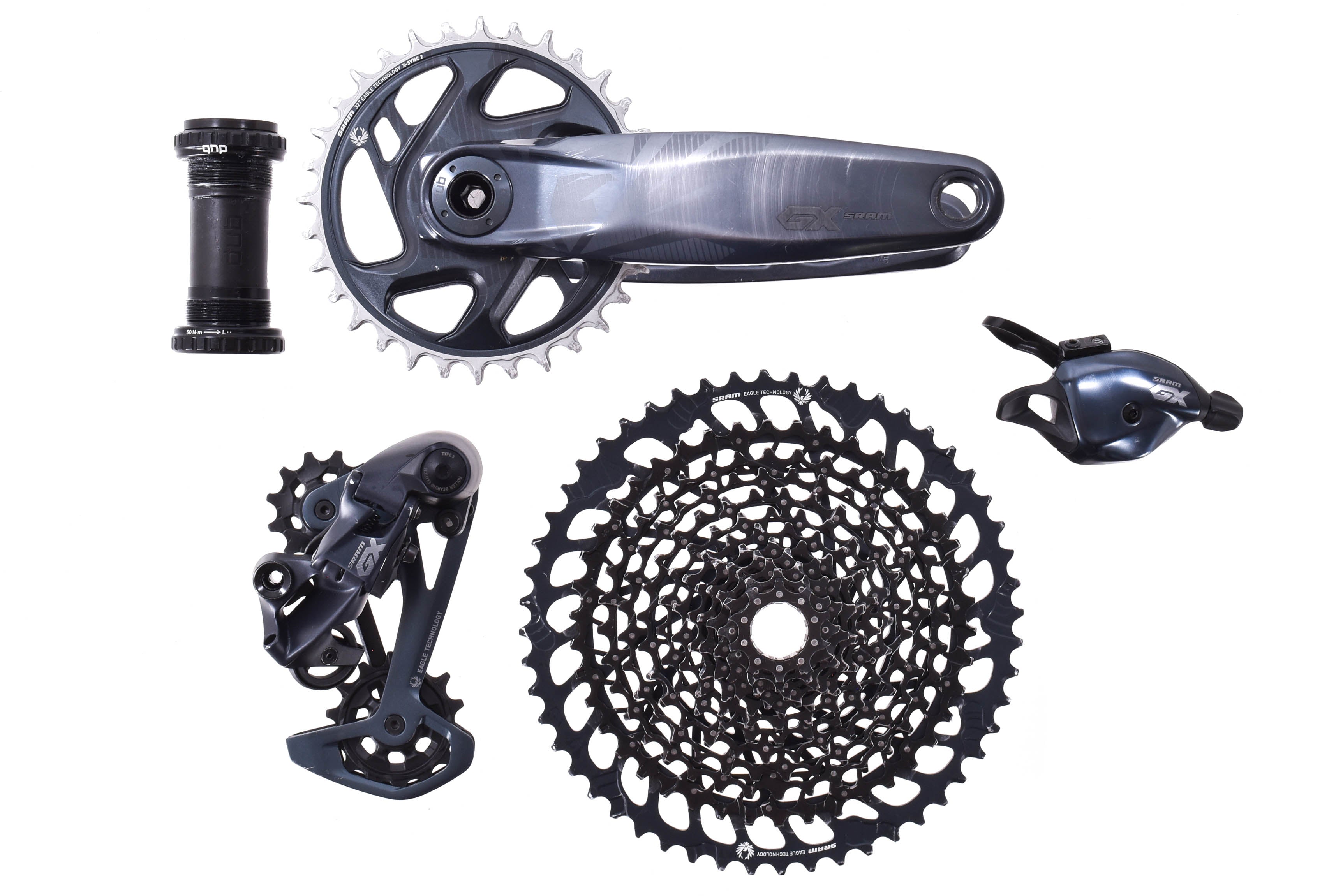 USED SRAM GX Eagle Groupset w Bottom Bracket 32T 175mm Length 10 52T