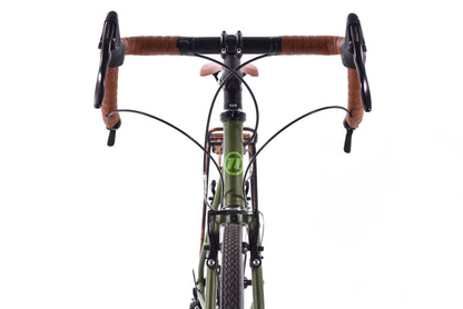 USED Novara Randonee Medium Touring Bike Reynolds 520 Steel Shimano 3x10 speed Green w/ Rack