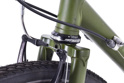 USED Novara Randonee Medium Touring Bike Reynolds 520 Steel Shimano 3x10 speed Green w/ Rack
