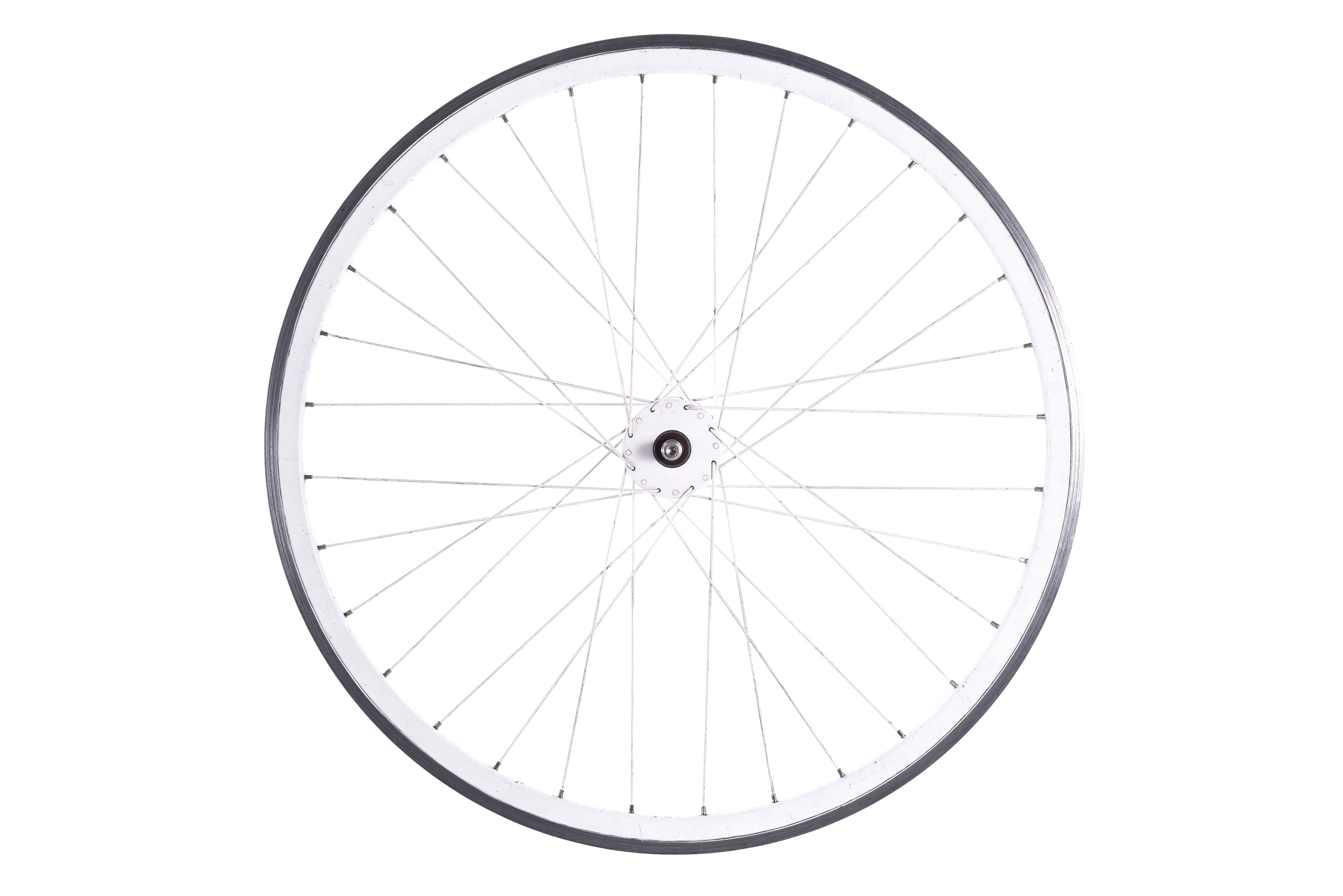 Track Wheel Rim USED Phil Wood Front Track Wheel 700c White Rim Brake Bolt-on 100mm Sp ...