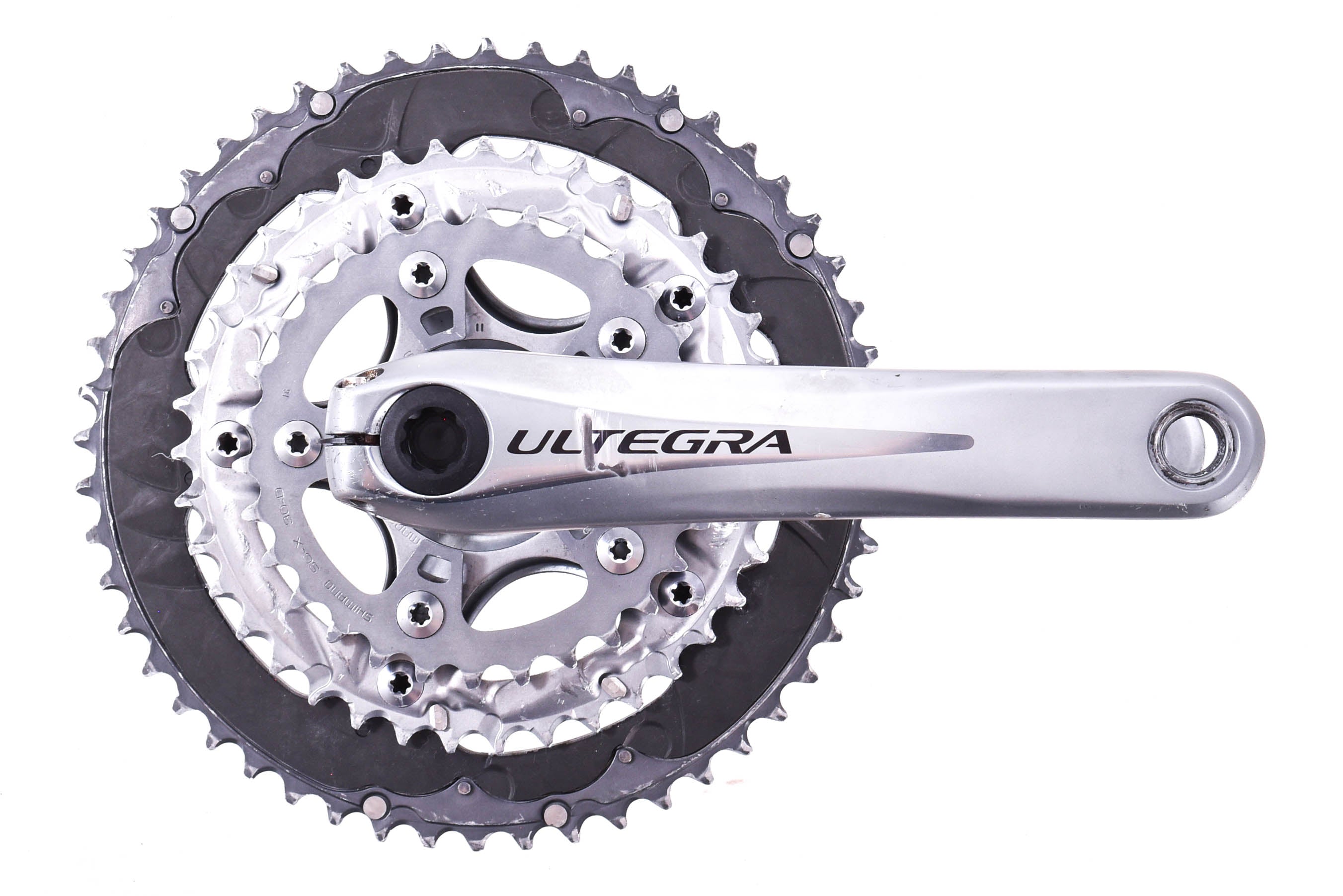 USED Shimano Ultegra FC-6703 Triple Crankset 172.5mm 52/39/30T Silver