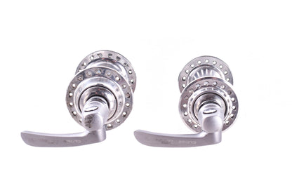 USED Shimano Ultegra HB-6600 Silver Road Hub Set 10 speed 36h With Skewers