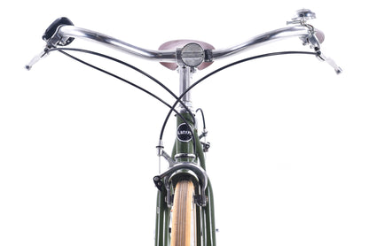 USED Linus Roadster 3i Medium Cruiser Bike Green/Tan w/ Fenders