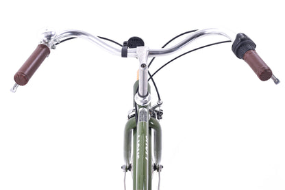 USED Linus Roadster 3i Medium Cruiser Bike Green/Tan w/ Fenders