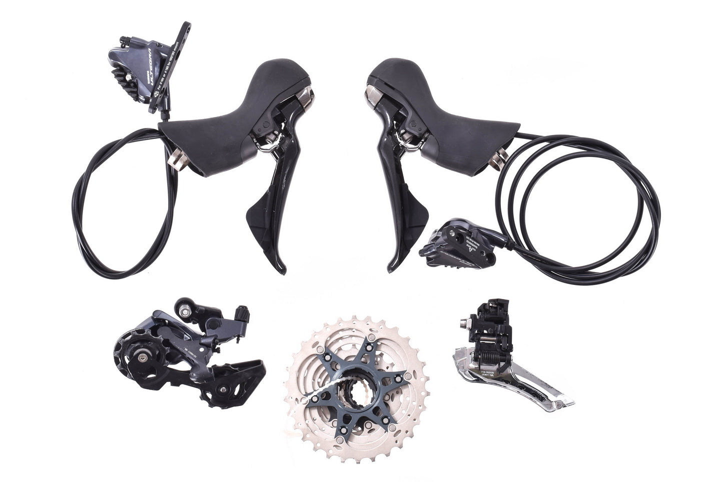 USED Shimano Ultegra R8000 Hydraulic Disc Groupset ST-R8020 BR-R8070 RD/FD/CS-R8000 11-30T Cassette