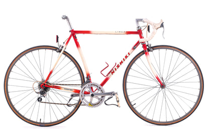 USED Vintage Nishiki Linear 56cm Road Bike Tange 900 Chromoly Steel Shimano 105 2x6 speed Red/White- AS IS