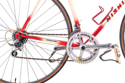 USED Vintage Nishiki Linear 56cm Road Bike Tange 900 Chromoly Steel Shimano 105 2x6 speed Red/White- AS IS