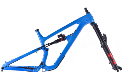 DEMO Salsa Blackthorn Carbon Frame and Fox 36 Fork - 29", Blue, Large, GRADE C