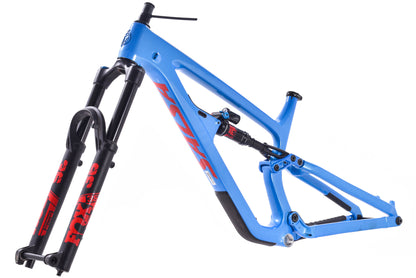 DEMO Salsa Blackthorn Carbon Frame and Fox 36 Fork - 29", Blue, Large, GRADE C