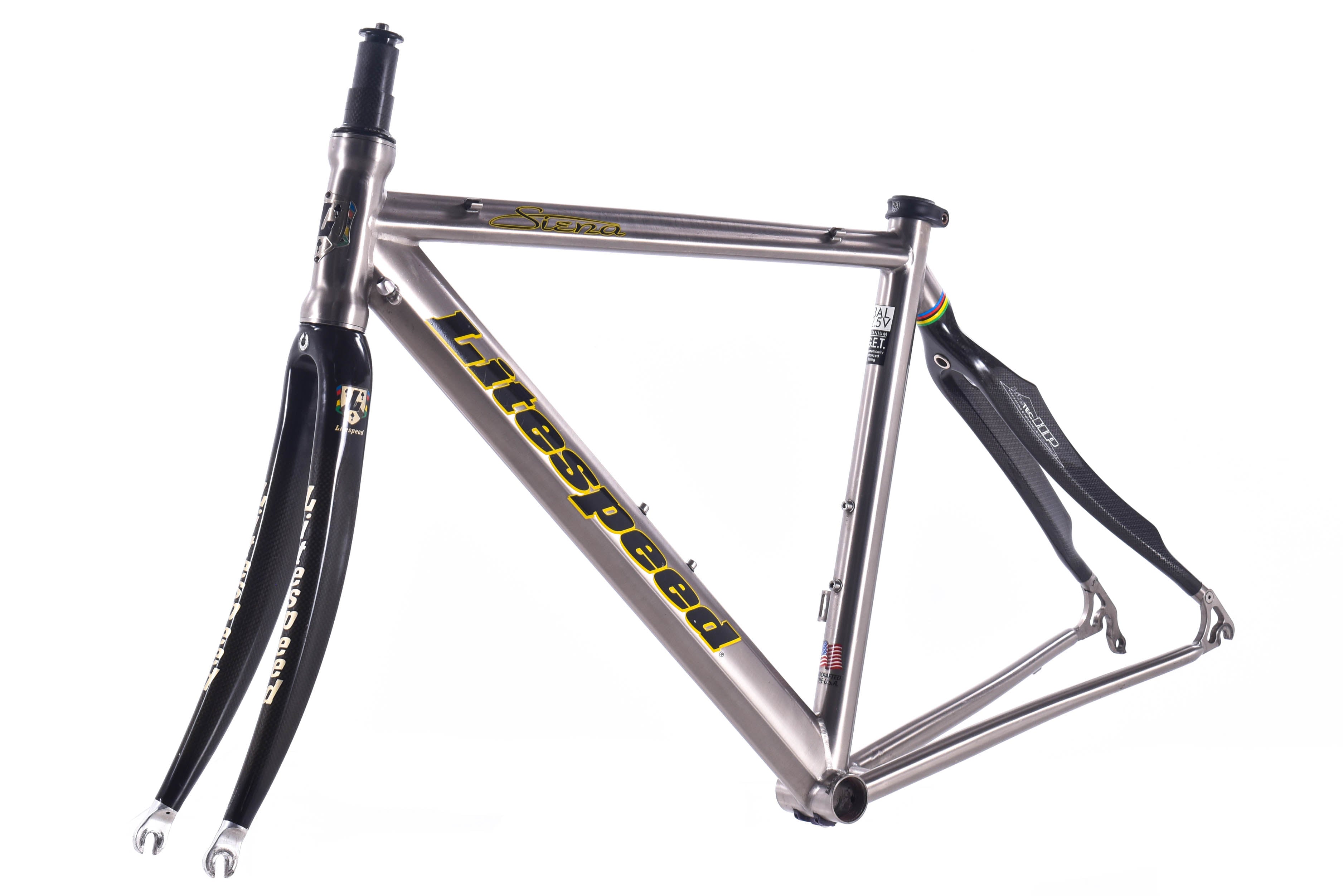 USED Litespeed Siena Medium Titanium Carbon Stays Road Bike Frame