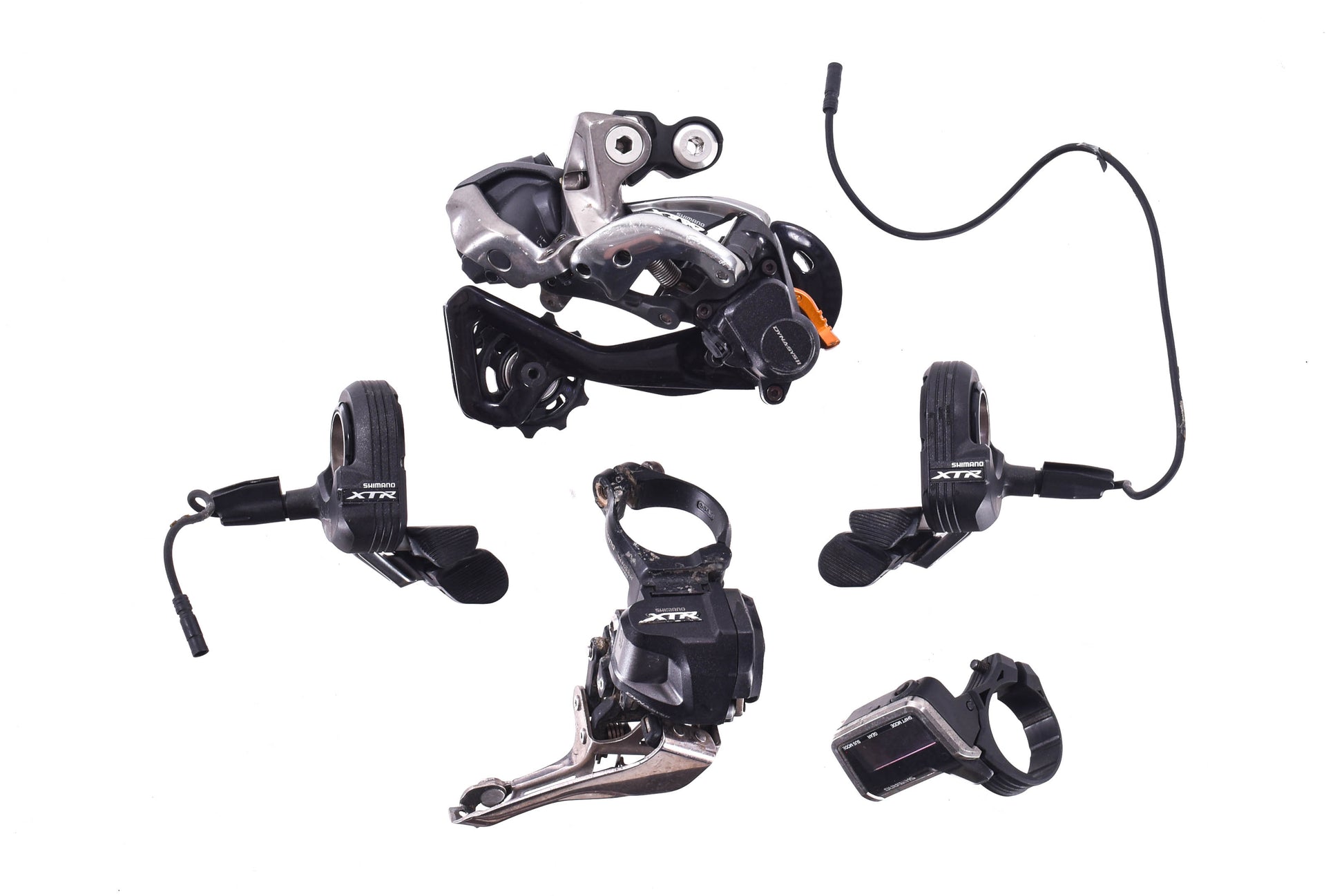 USED Shimano XTR M9050 2x11 speed Flatbar Mountain Groupset Shifters,