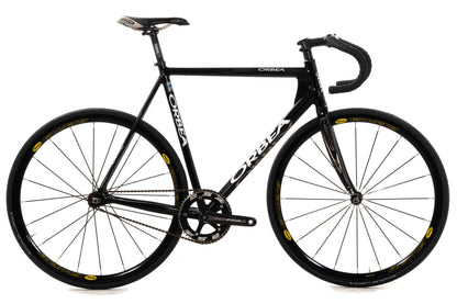 USED Orbea Pista Aluminum Track Bike 55cm Fixed Gear Mavic Wheels