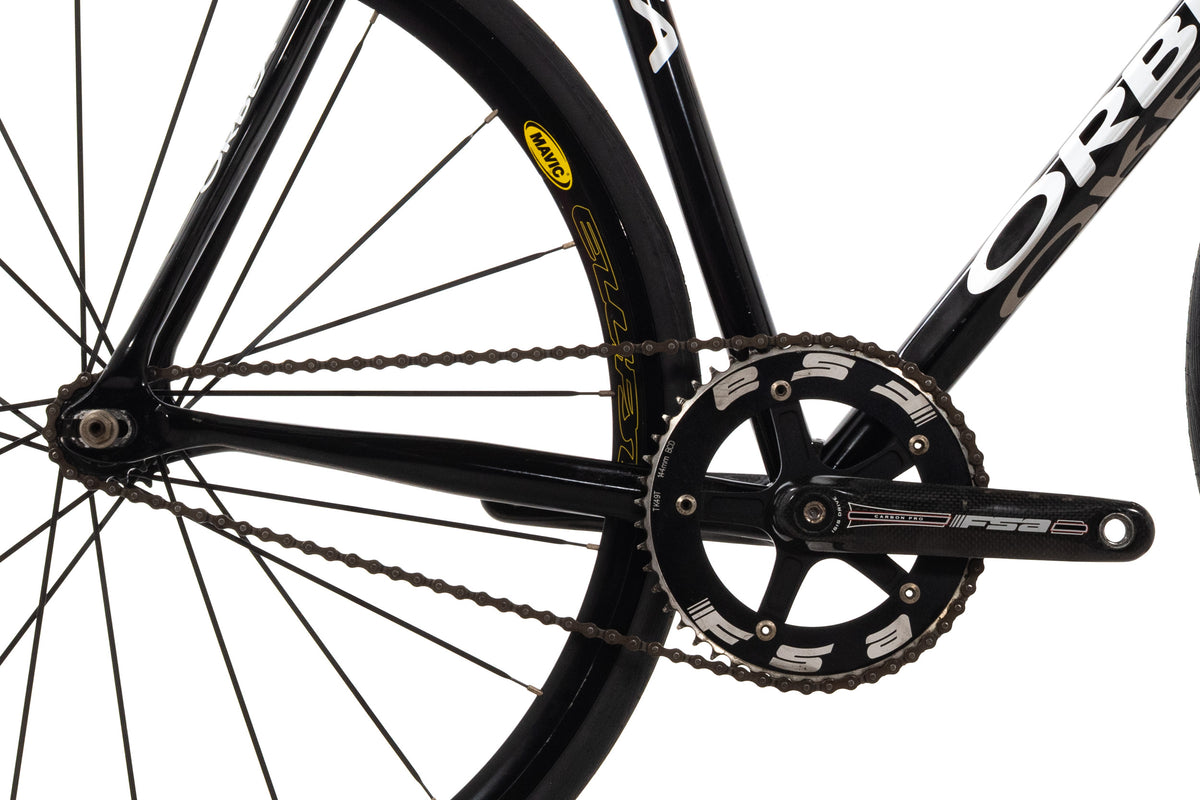 USED Orbea Pista Aluminum Track Bike 55cm Fixed Gear Mavic Wheels