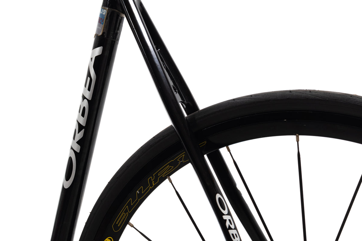 USED Orbea Pista Aluminum Track Bike 55cm Fixed Gear Mavic Wheels
