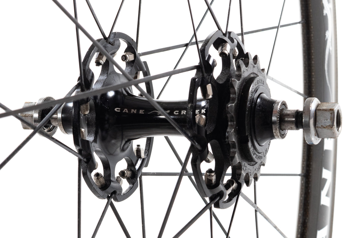 USED Cane Creek Aros 58 Carbon Tubular Track Wheelset 700c